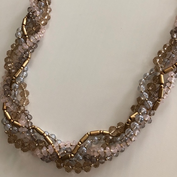 NWOT Ann Taylor twisted bead necklace - Picture 2 of 3